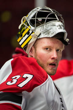 Malmö Redhawks målvakt Jonas Gunnarsson