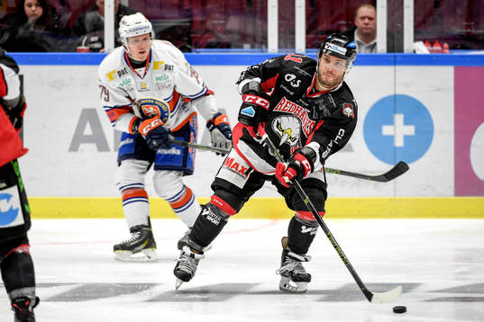 Malmö Redhawks Joey Tenute och Växjös Patrik Lundh