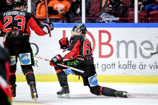 Malmö Redhawks Nicklas Jadeland jublar