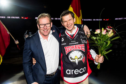 Malmö Redhawks VD och Sportchef Patrik Sylvegård och Juha