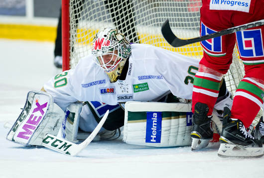 Färjestads målvakt Lars Haugen