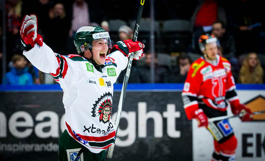 Frölundas Artturi Lehkonen jublar