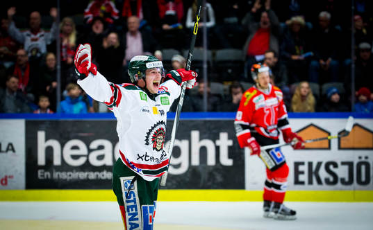 Frölundas Artturi Lehkonen jublar