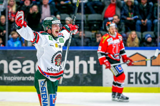 Frölundas Artturi Lehkonen jublar