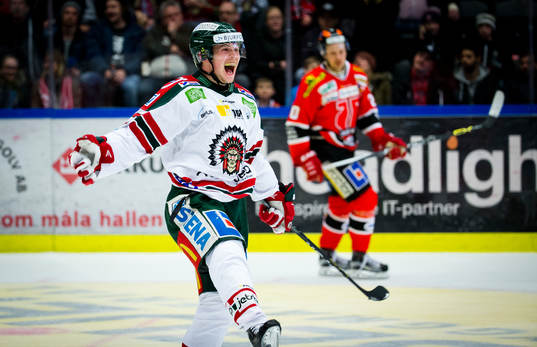 Frölundas Artturi Lehkonen jublar