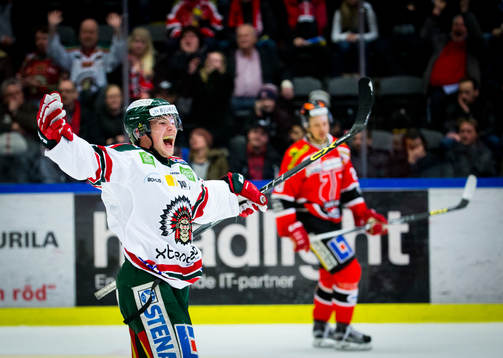 Frölundas Artturi Lehkonen jublar