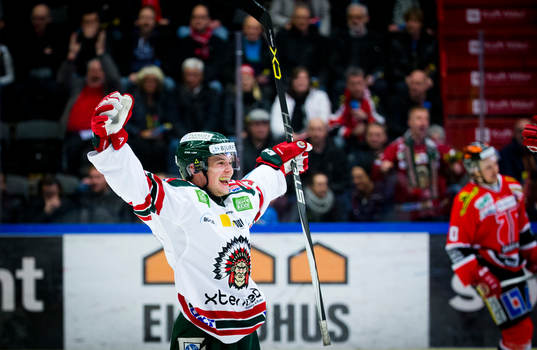 Frölundas Artturi Lehkonen jublar