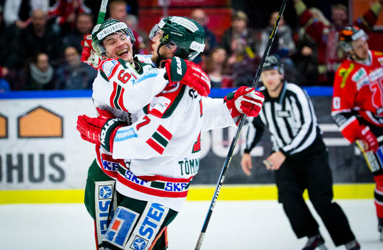 Frölundas Artturi Lehkonen jublar