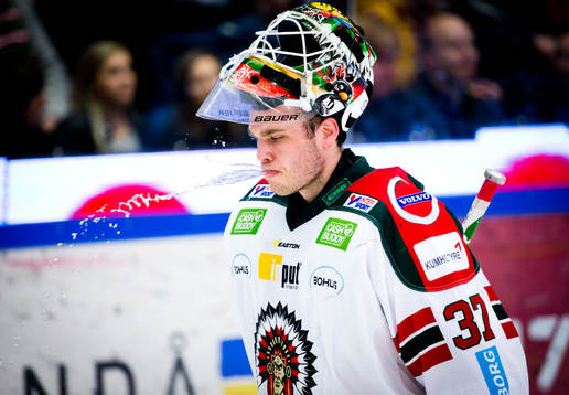 Frölundas målvakt Johan Gustafsson