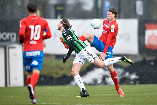 GAIS David Johannesson  och Helsingborgs Carl Johansson