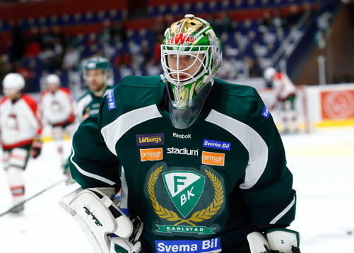 Färjestads målvakt Adam Werner