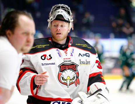 Malmö Redhawks  målvakt Jonas Gunnarsson