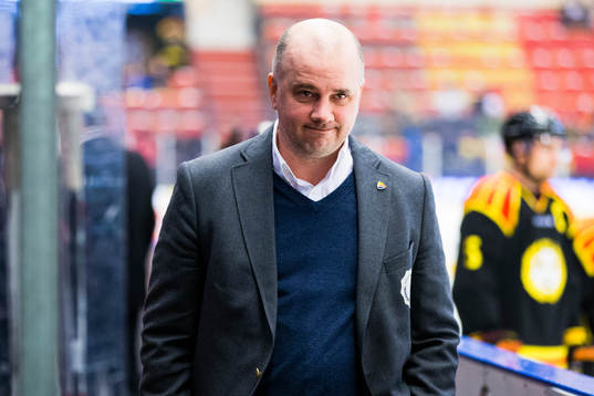 Djurgårdens assisterande tränare Stefan Nyman innan