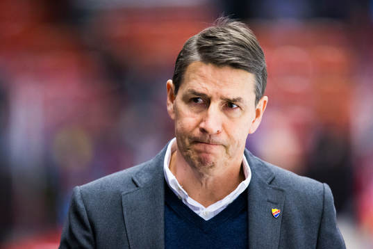 Djurgårdens tränare Hans Särkijärvi innan