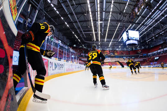 Brynäs Mattias Nörstebö och Sebastian Enterfeldt gör