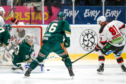 Malmö Redhawks Frederik Storm gör 0-1
