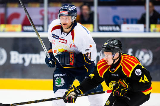 Djurgårdens Patrick Thoresen och Brynäs Jonathan Pudas