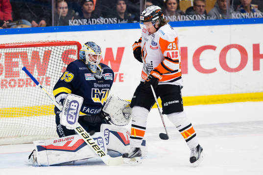 s målvakt Fredrik Pettersson-Wentzel mot Karlskronas Filip