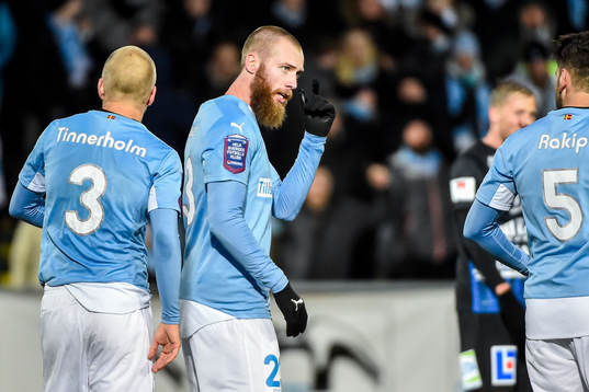 Malmö FFs spelare jublar