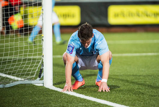 Malmö FFs Vidar Örn Kjartansson deppar