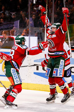 Frölundas Kristian Vesalainen jublar