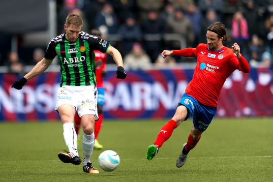 GAIS Stephen Old och Helsingborgs Linus Hallenius