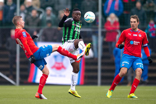 Helsingborgs Darijan Bojanić och GAIS Pule Maraisane