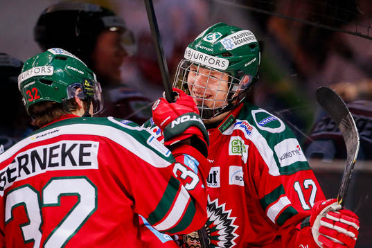 Frölundas Kristian Vesalainen jublar