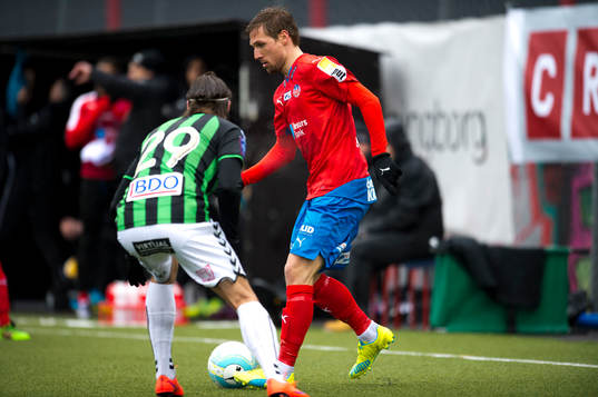Helsingborgs Martin Christensen och GAIS Danny Ervik
