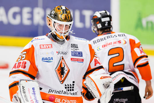 Karlskronas målvakt Linus Fernström
