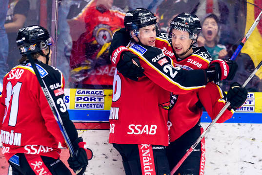 Luleås Peter Cehlarik jublar