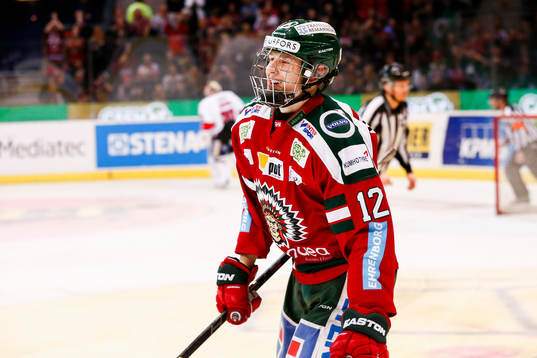Frölundas Kristian Vesalainen jublar