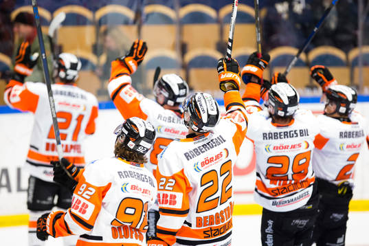 Karlskronas spelare Jesper Olofsson och Alexander