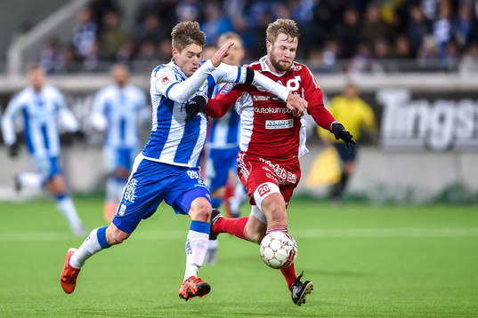 IFK Göteborgs Victor Sköld  och Degerfors Daniel Djuric