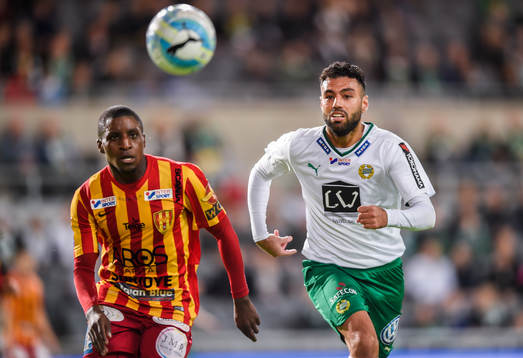 Syrianskas Samuel Akintioye och Hammarbys Imad Khalili