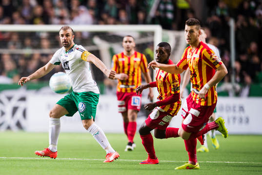Hammarbys Kennedy Bakircioglu och Syrianskas Samuel