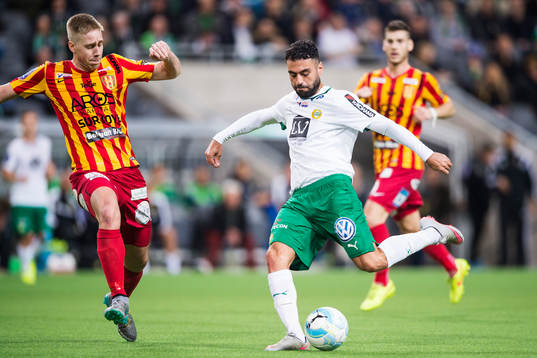 Syrianskas Mattias Liljestrand och Hammarbys Imad Khalili