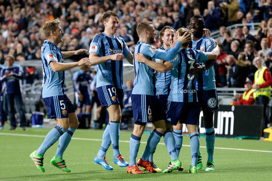 Djurgårdens spelare jublar