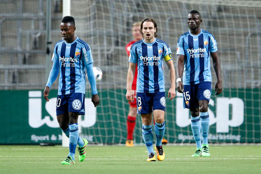 Djurgårdens Sam Johnson, Kevin Walker och Omar Colley