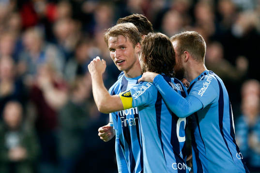 Djurgårdens Sebastian Andersson  jublar
