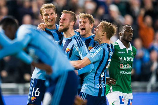 Djurgårdens Sebastian Andersson jublar