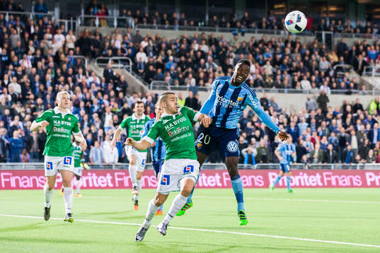 Ljungskiles Ahmed El Amrani och Djurgårdens Sam Johnson