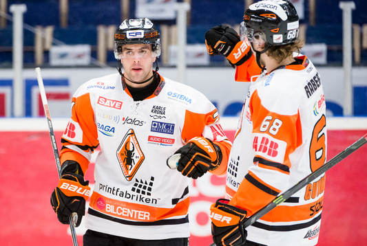 Karlskronas Riley Holzapfel jublar