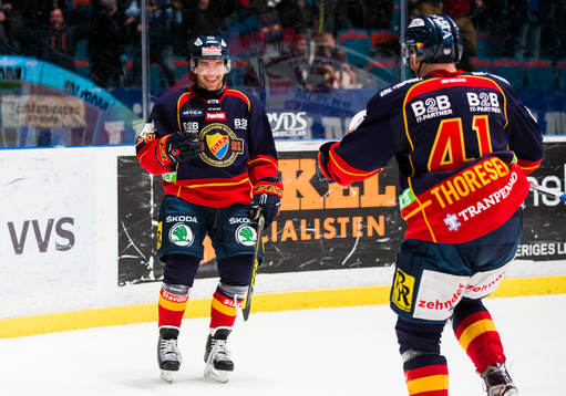 Djurgårdens Matt Anderson jublar