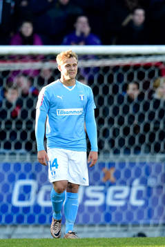 Malmö FFs Erik Andersson deppar