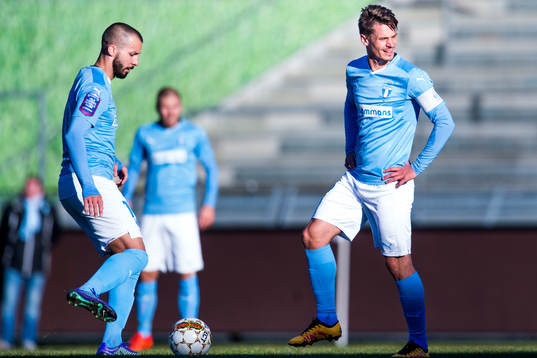 Malmö FFs Guillermo Molins och Markus Rosenberg