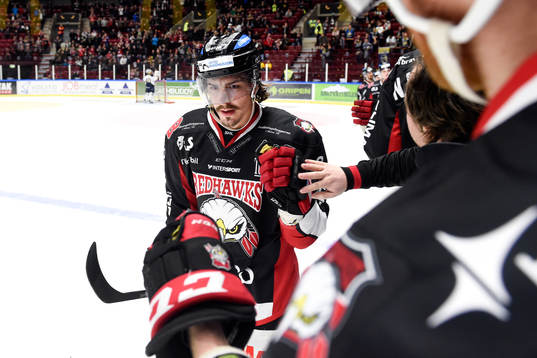 Malmö Redhawks Peter Mueller jublar