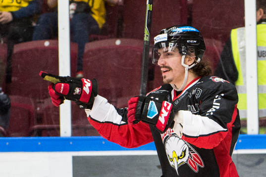 Malmö Redhawks Peter Mueller jublar