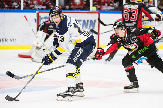 s Oscar Sundh och Malmö Redhawks Johan Ivarsson