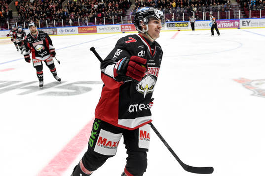 Malmö Redhawks Nils Andersson jublar